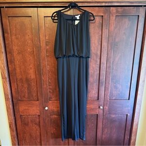 H&M Classic Black Sleeveless Jumpsuit